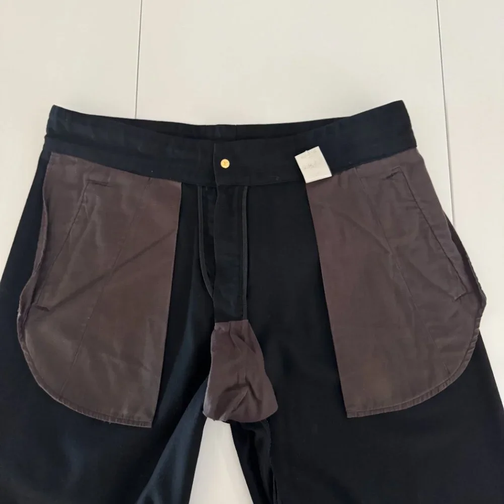 Louis Vuitton Men's Drawstring Pants Black, Size 44/US 36